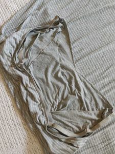 GAP Maternity Grey &amp; White Striped Dress