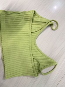 Lime Green Shein Crop Top