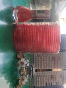 Red Bangles with Bracelet