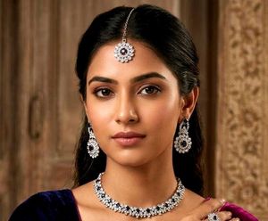Stunning Diamond & Sapphire Jewellery Set