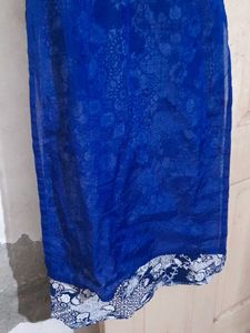 Royal Blue Embroidered Kurta