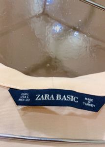 ZARA Elegant Peach V-Neck Top