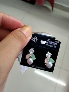 Elegant Pearl &amp; Crystal Earrings