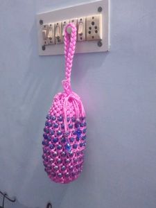 Handmade Beaded Crochet Pouch