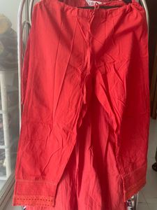 Biba Red Kurta &amp; Pant Set