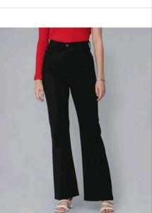 Classic Black Flare Leg Jeans