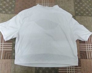 Cut Out White Crop Top