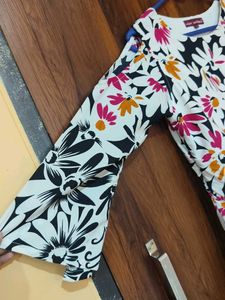 Floral Cold Shoulder Dress