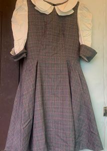 Korean Checkered Dress