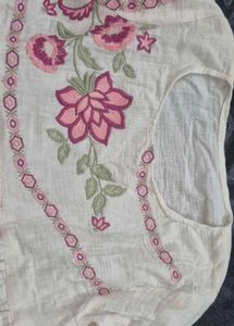 Embroidered Cotton Top