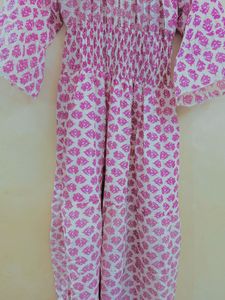 pink floral maxi dress