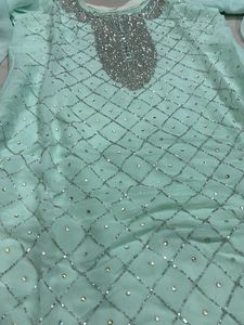 Mint Green Embellished Kurta Set