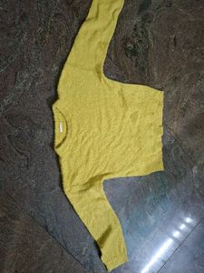 Cozy Yellow Knit Sweater