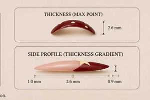 Chic Star&amp;Dot Handmade Press-On Nails with high