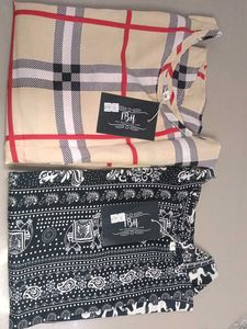 combo of two Black &amp; White Elephant Print girls to