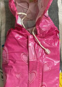 Pink Heart Raincoat
