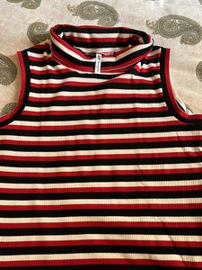Striped Top Fir Winter Wear