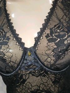 (700)Black Lace Bodysuit