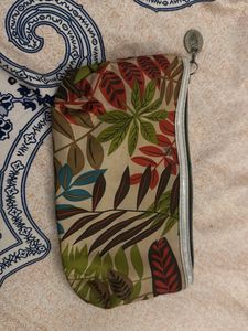 Leaf Print Pouch