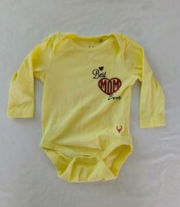 Yellow Printed Bodysuit (Girl's)