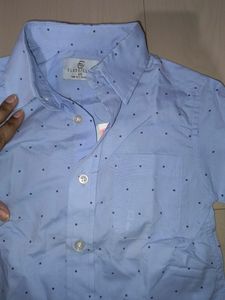 Light Blue Printed Shirt