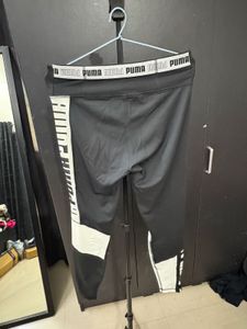 Puma sports Black &amp; White Leggings