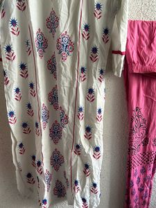 Flawless Set Of 2- Cotton Kurti+ Leggings