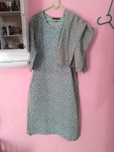 klosia brand Light Blue Printed Kurta Set