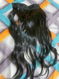 Dark Wavy Clip-In Hair Extensions