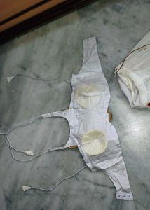 Elegant Off-White Mirror Work Chaniya Choli |
