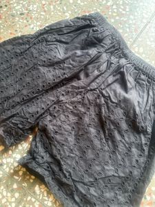 Black Eyelet Shorts