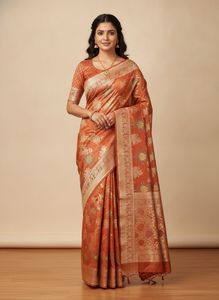 Beautiful Banarasi papersilkSaree with Blouse