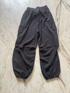 Black parachute Pants