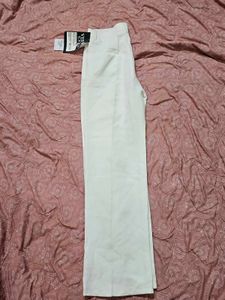 Elegant White Wide-Leg Trousers