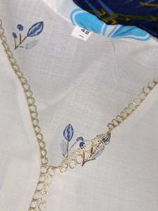 kurti with pajama printed as shown