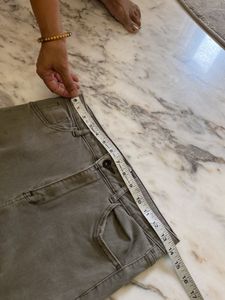 Grayish Green Denim Jeans