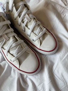 Classic White Converse High Tops