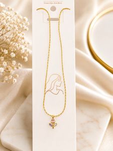 Delicate Tulip Pendant Necklace