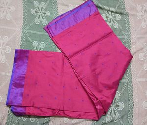 Elegant Pink & Purple Saree