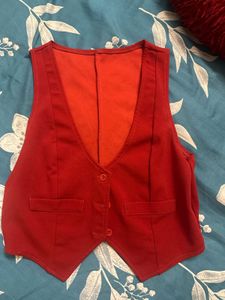 Red Blazer Vest offer