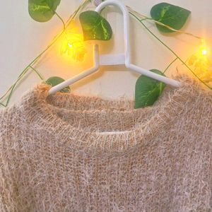 Cozy Y2K Striped Fuzzy Sweater