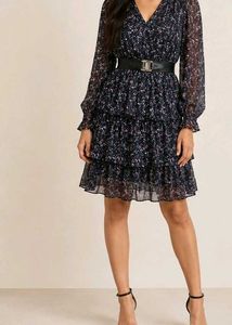 Floral Tiered midi Dress