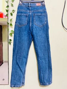 Distressed Blue Denim Jeans