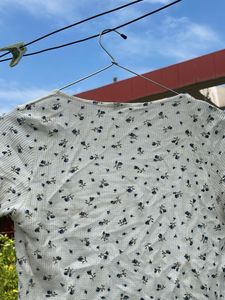 Floral Tie-Front Cropped Top