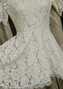 Elegant White Lace Off-Shoulder Mini Dress