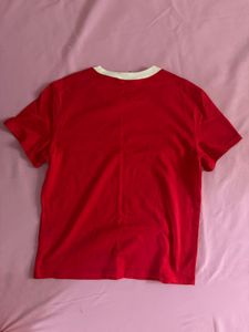 Red "Athletic" Graphic T-Shirt