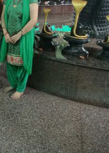Green Salwar Suit and grown