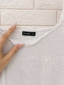 Zudio White Midi Dress