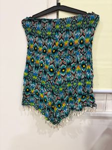 Boho Beach Romper with Tassels