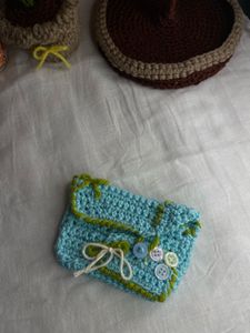 Crochet Pouch and wallet Set